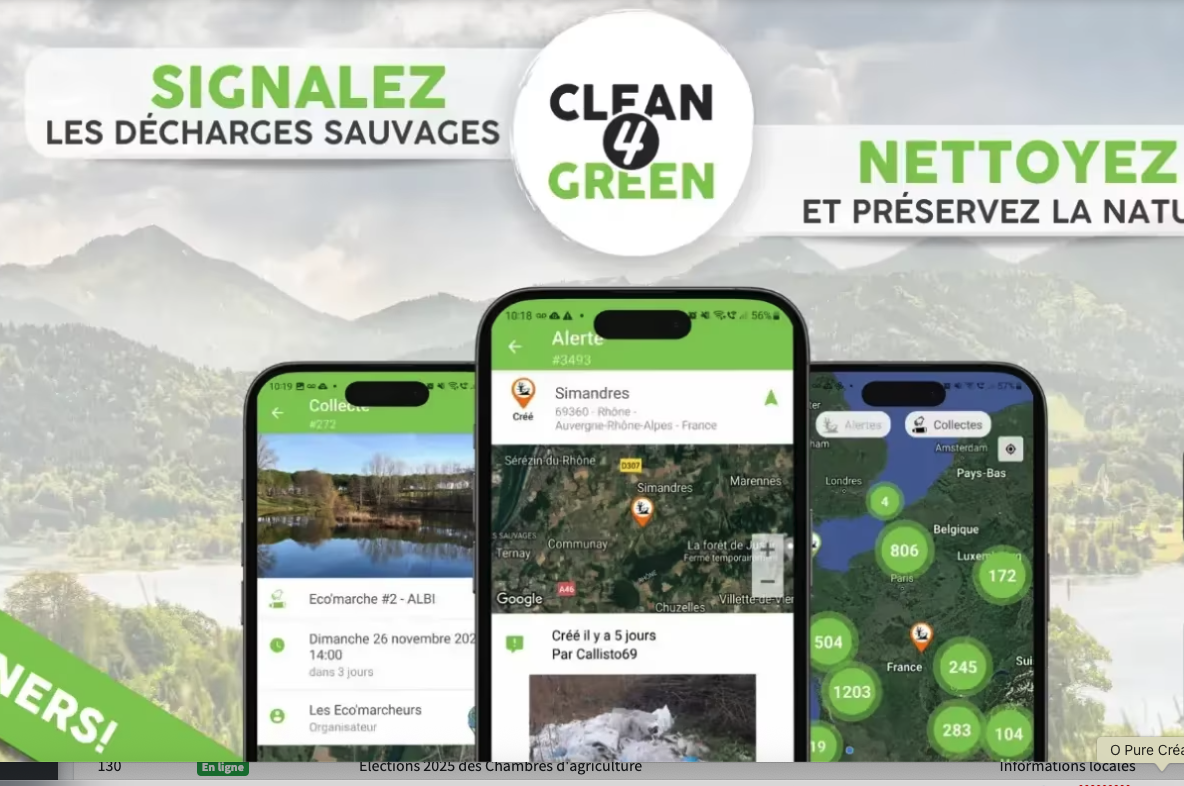 Application Calitom dépôt sauvage