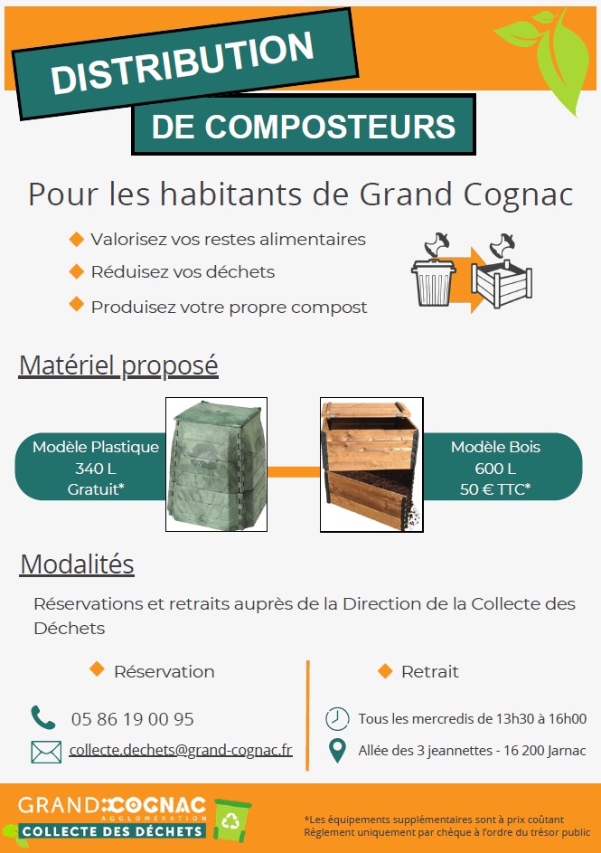 Distribution de composteurs