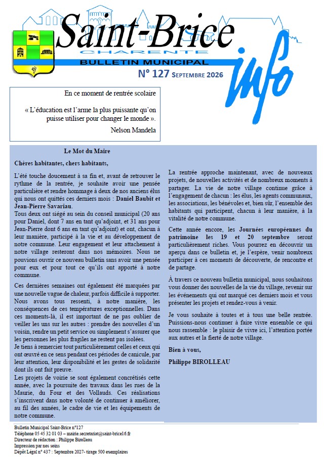 Dernier Bulletin